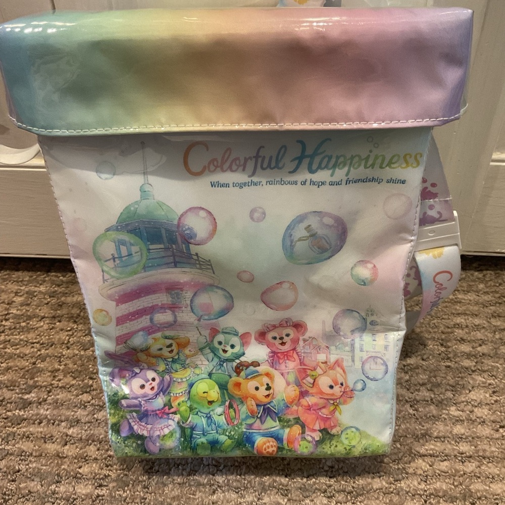 Tokyo Disneysea Japan Duffy And Friends Purse Popcorn Holder Adjustable Strap